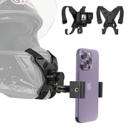 SOH Mingying front view mounted on helmet showing secure hands-free recording