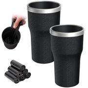 SolExplor front view in cup holder showing compact stability and tidy look