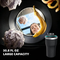 SolExplor in-use one-handed disposal enabling safer, quick trash tosses