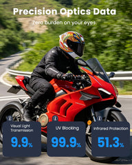 Soman deep smoke side profile illustrating visor curvature and improved field of view