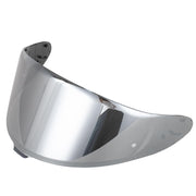 Soman RF‑1400 silver visor front view showing fit and finish, improves visibility
