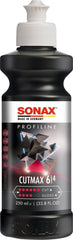 SONAX CutMax front view 250ml showing product benefit of strong cut