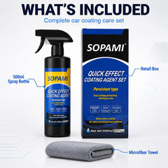 SOPAMI liquid texture close-up displaying smooth glossy finish benefit