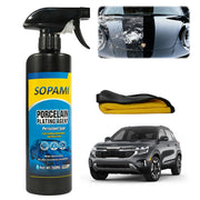 SOPAMI spray bottle front view showing label and ergonomic trigger for quick application