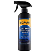 SOPAMI bottle front view showing label and compact design for easy storage