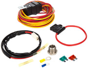 Spal front packaging of the fan harness showing kit contents and benefits