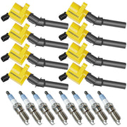 SPARKWHIZ DG508 coil pack front view showing connectors and durable housing for easy replacement