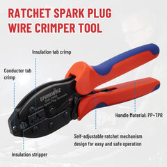 SPARKWHIZ trio of 180°, 90° and straight terminals for routing options