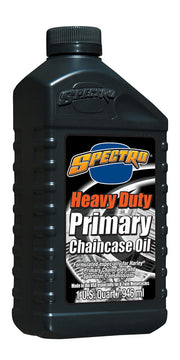 Spectro oil quart front view highlighting product for Harley primary protection