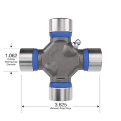 Spicer bearing cap close-up showing 1.062-inch cap diameter for accurate fit