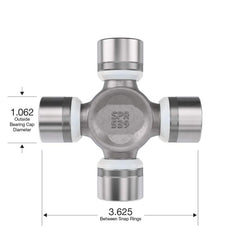 Spicer bearing cap close-up highlighting precise 1.062 inch diameter