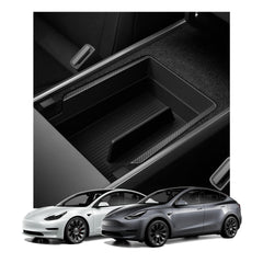 Spigen armrest organizer front view showing neat storage and improved access