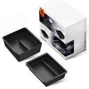 Spigen center console front view showing neat compartments and quick access benefit