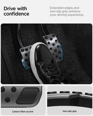 Spigen view from passenger side highlighting flush installation and neat look