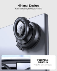 Spigen STIK close-up of MagSafe magnets securing phone for stable navigation