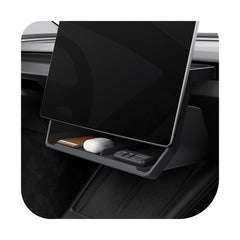 Spigen under screen organizer front view showing slim profile and clean fit for convenience