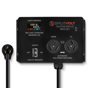 Splitvolt front view plugged in showing quick Level 2 access and convenience