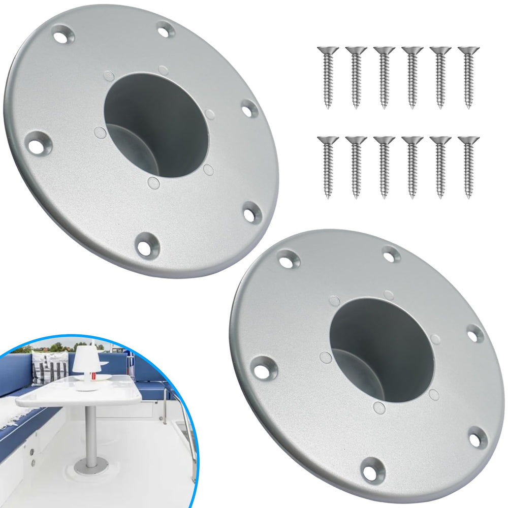SPNKMJUJ front view floor mount showing flush profile and secure base
