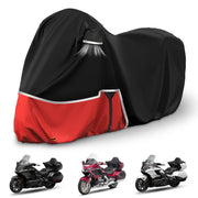 sportuli front view on Goldwing showing full cover protection and weather resistance