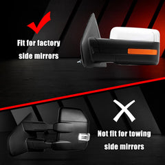 sportuli installed on passenger mirror illustrating seamless OEM-like fit and look