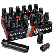 Sposuit front packaging showing 20 lug nuts and socket, clear identification and set benefit