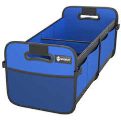 Sposuit front view showing sturdy organizer and secure storage benefit