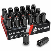 Sposuit front view of 20-piece lug nut pack showing consistent finish and fit benefit