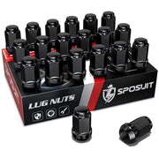 Sposuit front view of 20-piece lug nuts showing complete kit and benefit of full replacement