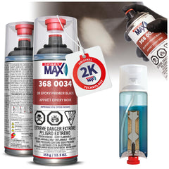 SprayMax front can view showing product and quick identification benefit