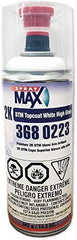 SprayMax being sprayed on a car panel illustrating easy aerosol application and professional finish benefit