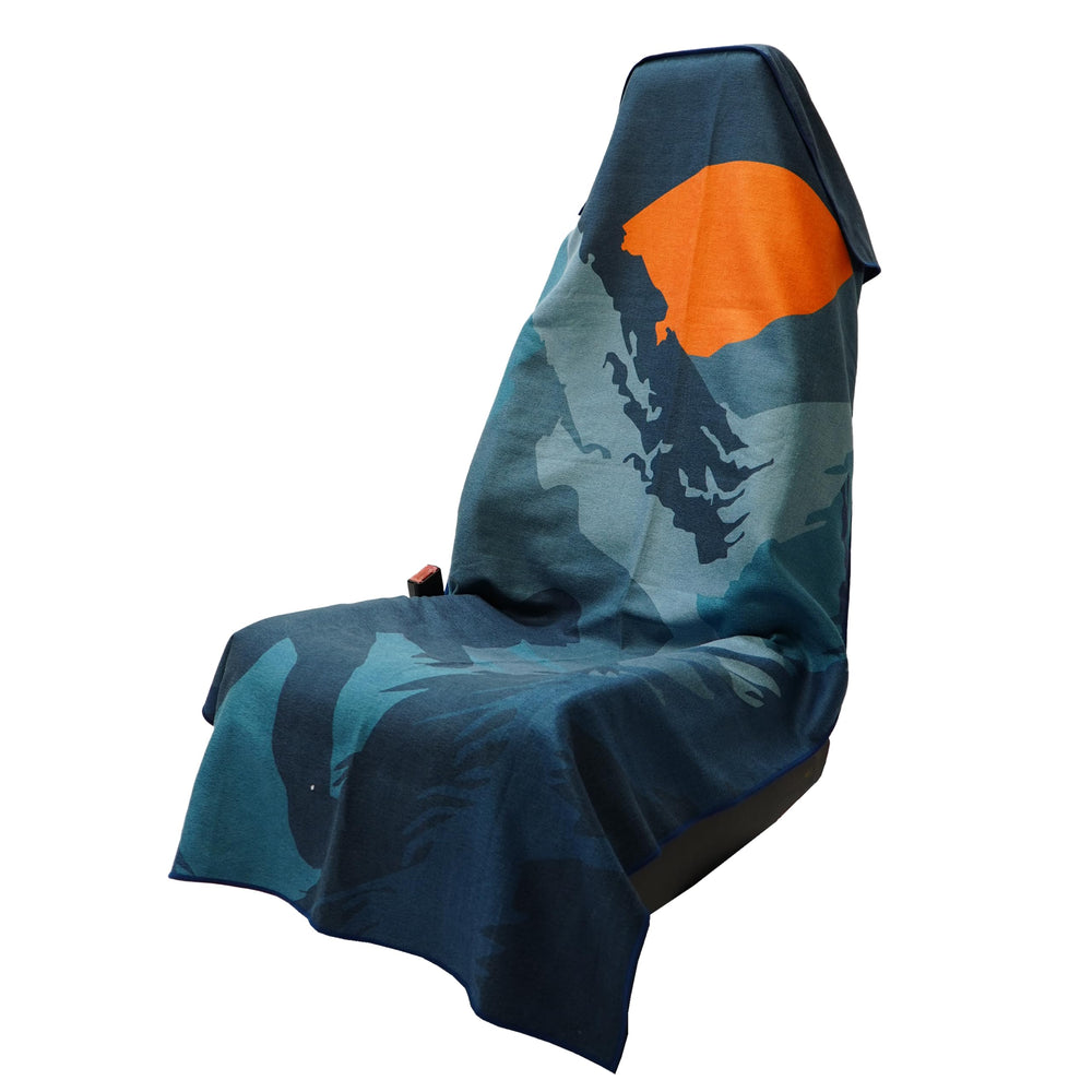 Sprints full towel front view showing size and pattern for superior coverage