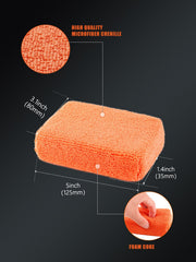 SPTA applicator foam core cross section showing even product distribution benefit