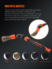 SPTA brush cleaning a dashboard vent for precise dust removal and improved look