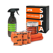 SPTA clay bar front packaging showing kit contents and benefits