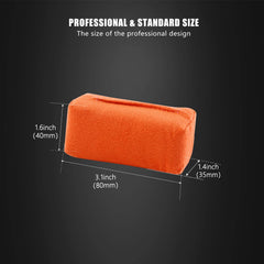 SPTA close-up suede microfiber face highlighting even product transfer