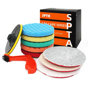 SPTA front packaging showing full 10-piece 7-inch pad kit and benefits