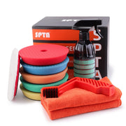 SPTA front packaging and kit laid out showing full polishing set for easy workstation setup