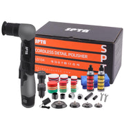 SPTA cordless polisher front view showing controls and compact design for portability