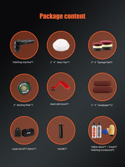 SPTA polisher handle and speed dial close-up with ergonomic thumb control advantage