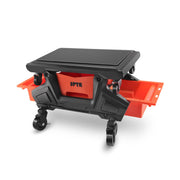 SPTA front view of rolling mechanics stool showing compact design and mobility benefit