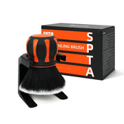SPTA brush front view showing orange handle and XL head, easy cleaning