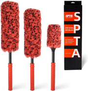 SPTA front packaging showing the 3-piece wheel brush set and benefits