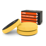 SPTA yellow T80 front packaging showing three 5.5-inch pads for efficient compounding