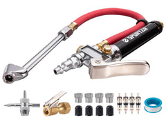 Spurtar inflator front view showing durable stem and dial for reliable readings