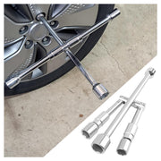 Stacool front view of 4-way wrench showing all four sockets and clear sizes for fast selection