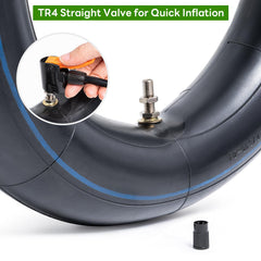 StaiBC tube installed on a mini dirt bike rear wheel demonstrating road-ready durability