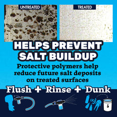 STAR BRITE being used to flush a marine engine, removing salt deposits benefit