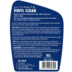 STAR BRITE foam close-up on vinyl texture, revealing deep soil lifting action
