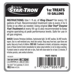 STAR BRITE bottle pouring measurement showing easy dosing