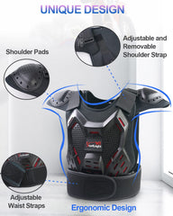 StarknightMT back plate detail protects spine and distributes impact